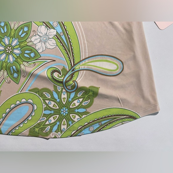 NEW Plus Size 1X Allison Daley Embellish Paisley 3/4 Sleeve Crisscross Top $69 - Picture 3 of 11